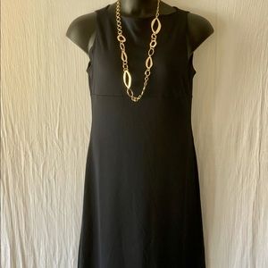 Anne Klein navy sleeveless sheath M